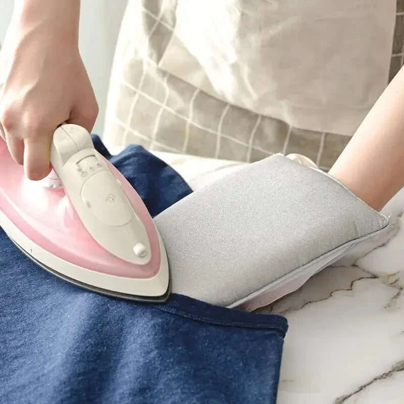 1Pc Fabric Handheld Ironing Board Ironing Board Small Home Ironing Gloves Anti Ironing Household Insulated Handheld Ironing Tray Oasis Select