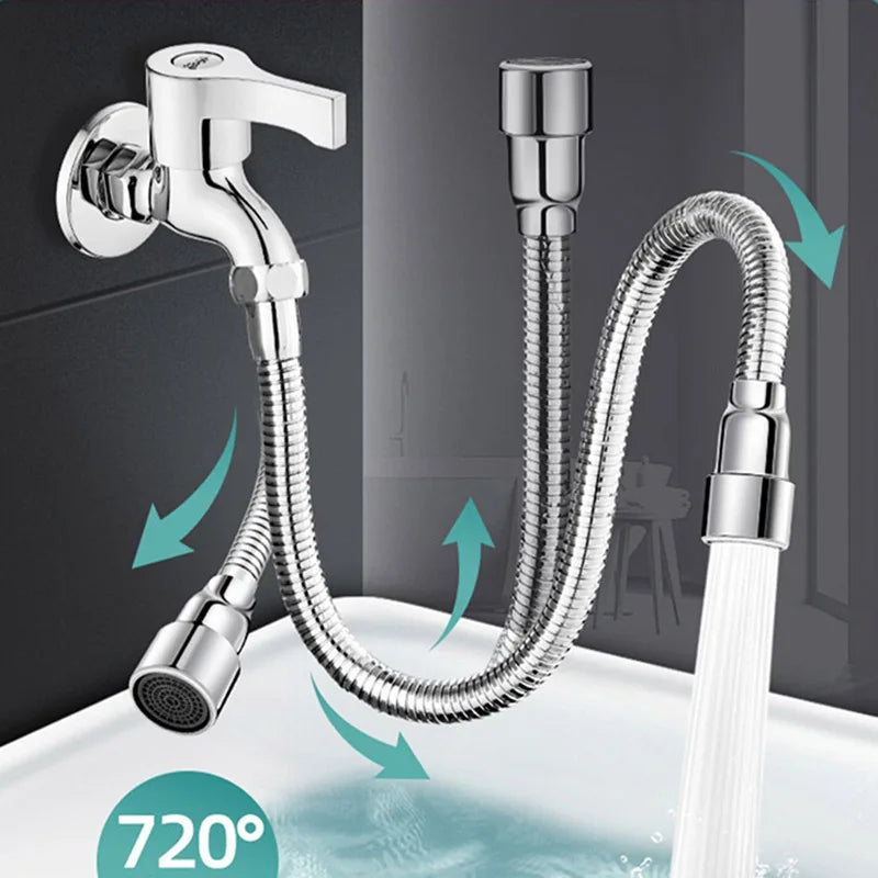 Universal Kitchen Faucet Extender & Swivel Aerator Hose