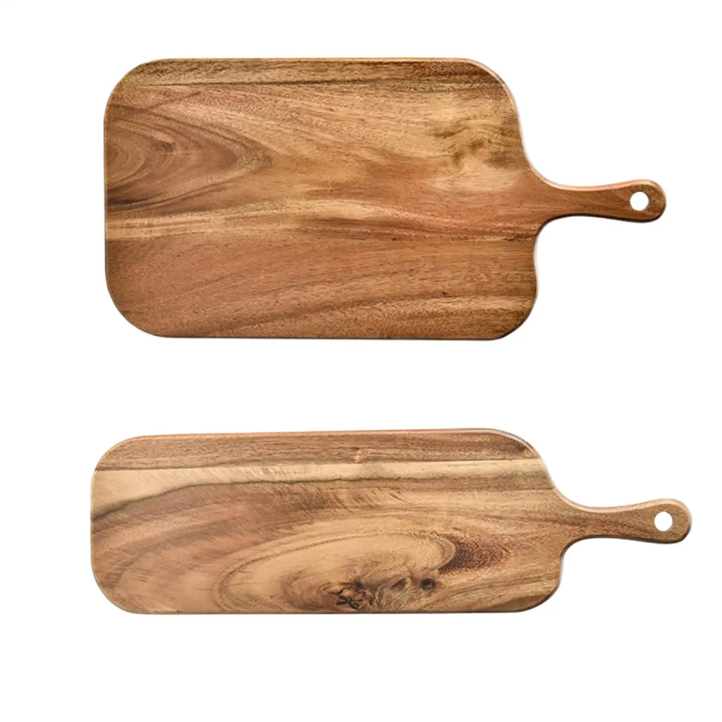 Wooden Cutting Boards for Kitchen Wooden Charcuterie Board with Handle Double-Sided Serving Plates for Kitchen Cheese Commercial Oasis Select