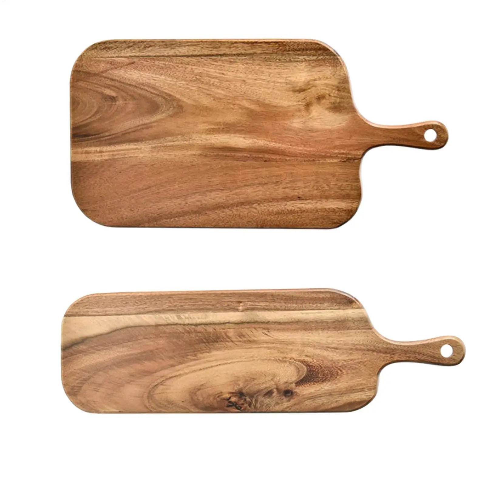Wooden Cutting Boards for Kitchen Wooden Charcuterie Board with Handle Double-Sided Serving Plates for Kitchen Cheese Commercial Oasis Select
