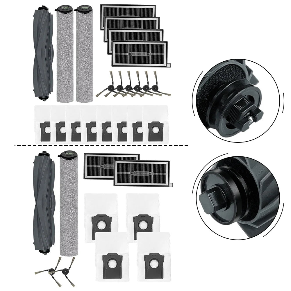 Main Side Brush Roller Mop Cloth Filter Kit For MOVA S70 S70 Ultra S70 Pro Robot Vacuum Cleaner Replacement Parts Accessories Oasis Select