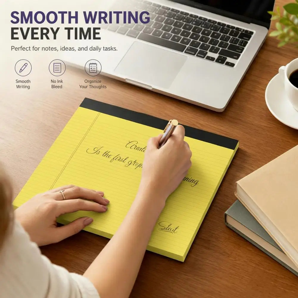 Writing Pad A5 Lined Notebook Colorful Note Paper Stationery Supplies for Students Kids Teachers Office Desk Organization Oasis Select
