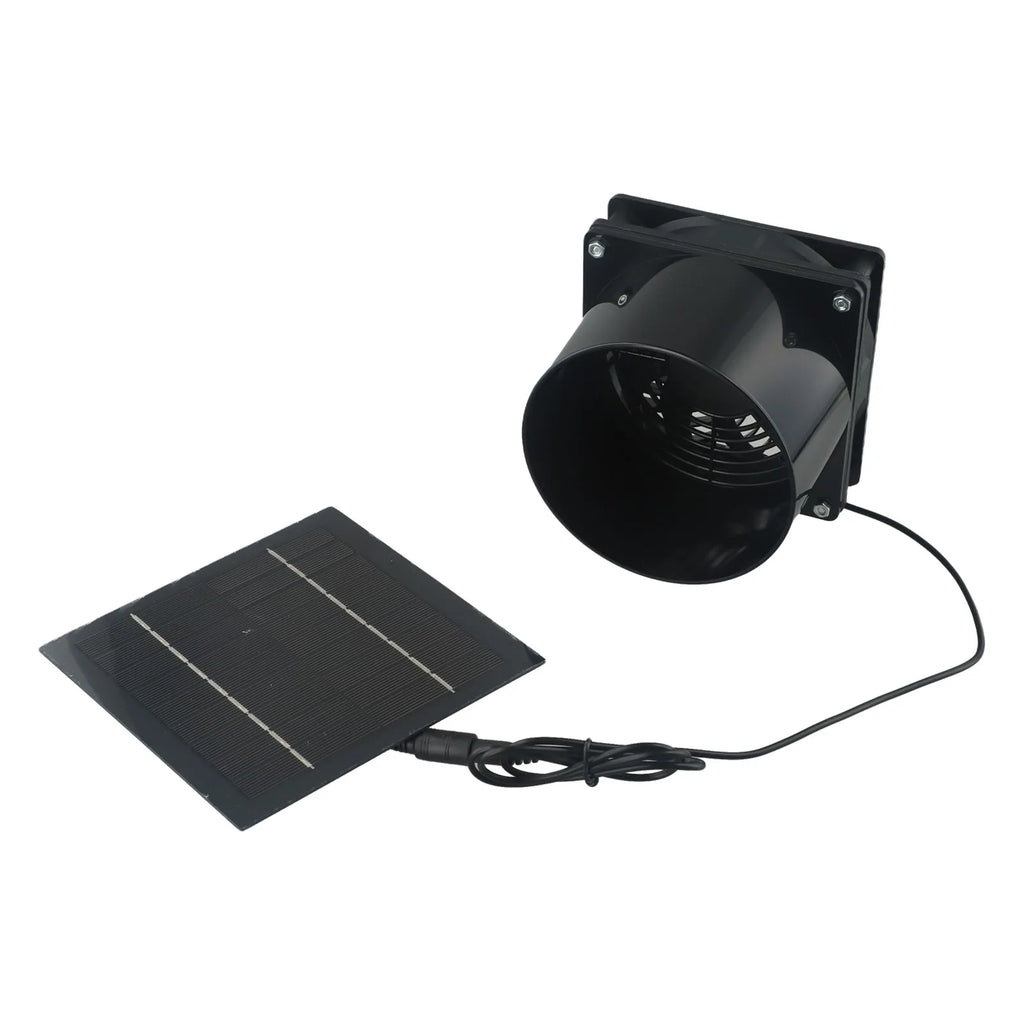 Greenhouse Ventilation Fan 5W 6V Solar Fan Improved Air Ventilation Efficient Solar Energy Hot Weather Solution Oasis Select
