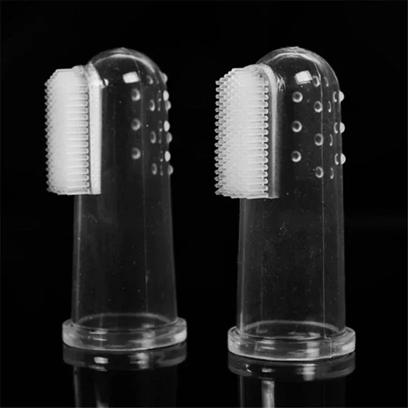 1/3/6Pcs Cat Dog Toothbrush Silicone Puppy Cat Finger Sleeve Toothbrushs Pet Finger ToothbrushPet Cleaning Supplies Oasis Select
