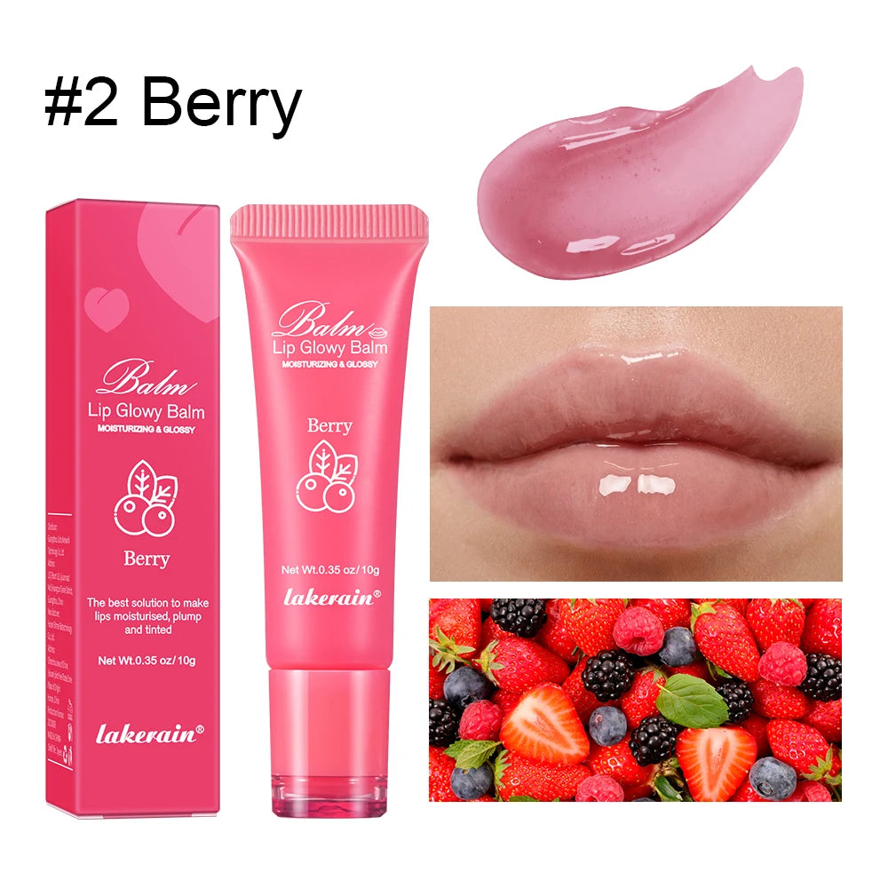 Lakerain Lip Glowy Balm – Sheer Tinted Moisturizing Lip Gloss