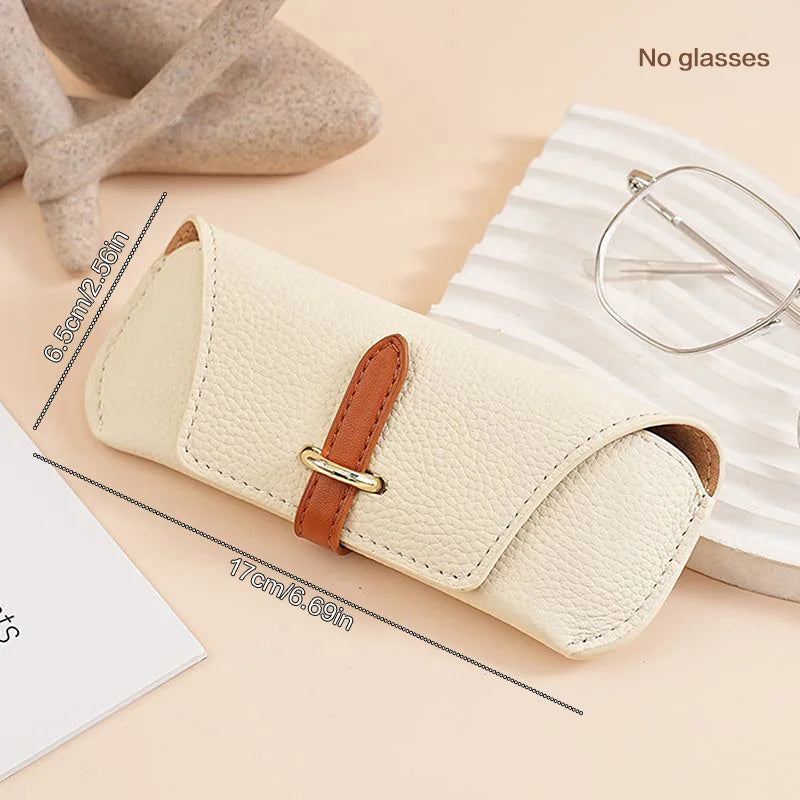 Portable Case Soft Protective Case Cover Glasses Bag Sunglasses Case Box Reading Eyeglasses Pouch Eyewear Protector PU Leather Oasis Select WW-02