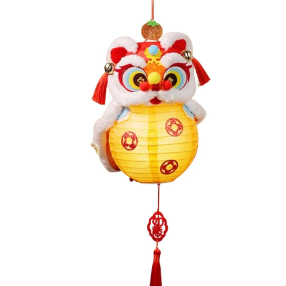 Glowing Lion Dance Lantern DIY Kit | Chinese New Year Tassel