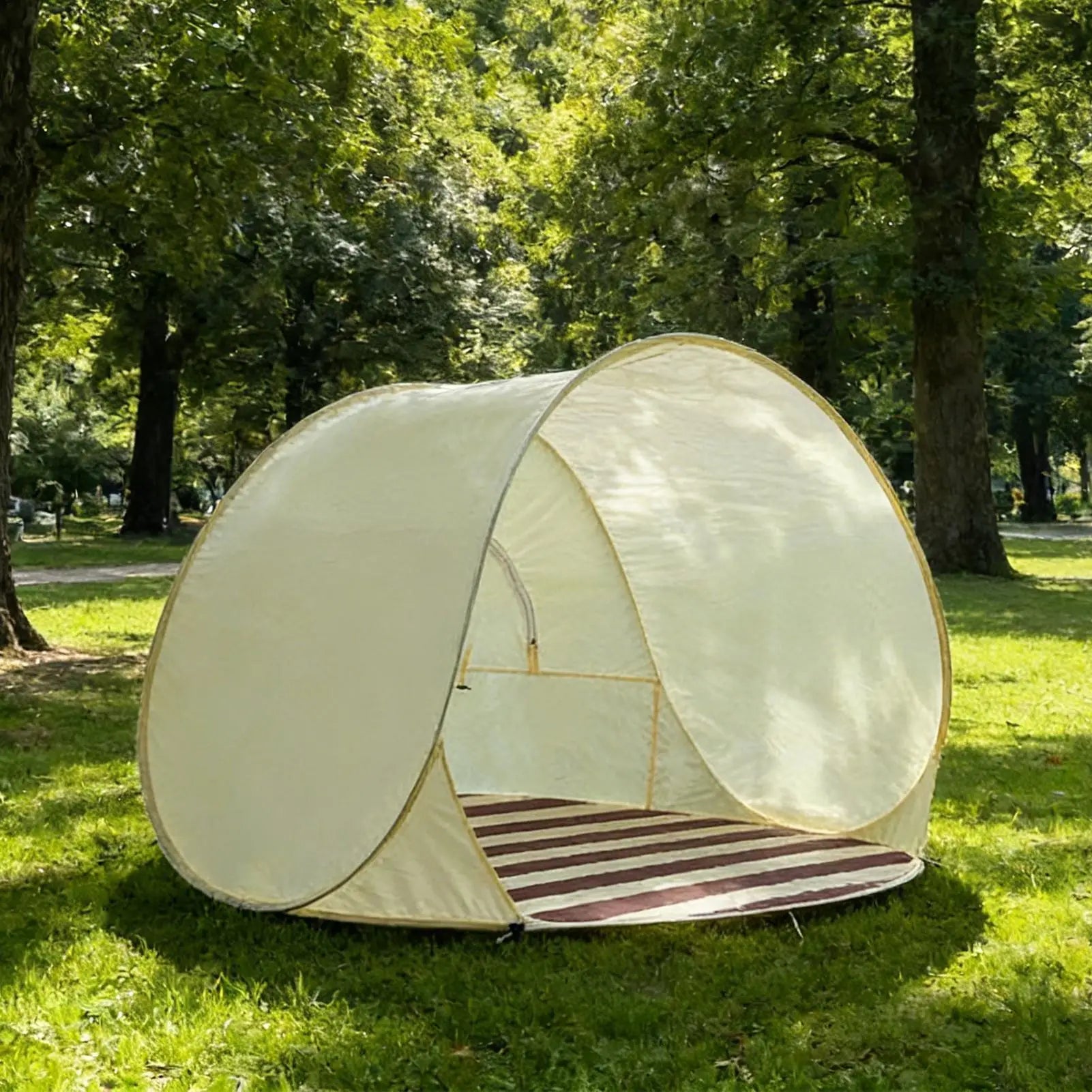 Reusable Outdoor Portable Camping One Click Open 3-4 People Tent UV Protection Beach Shelter Easy Pop Camping Picnic Canopy Oasis Select