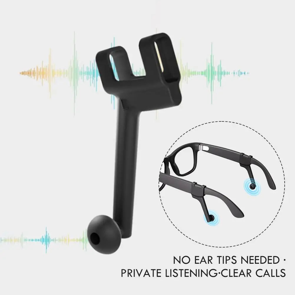 Silicone Sound Guide Tube for Meta RayBan Skyler Glasses Sound Concentrator Smart Glasses Sound Enhancement Accessories Oasis Select
