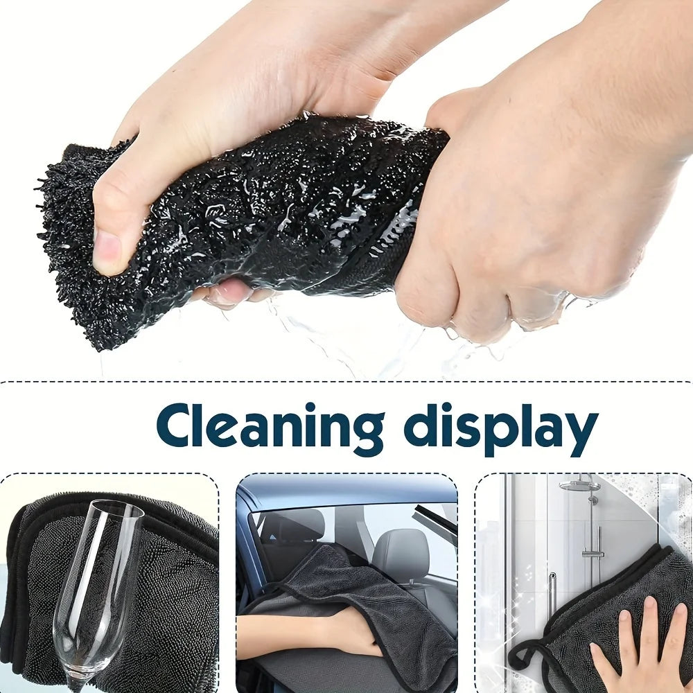 6PCS Magic Microfiber Cleaning Cloth - No Trace or Surface Damage, Soft and Ultra Fine, Quick Drying, Strong Water Absorption Oasis Select