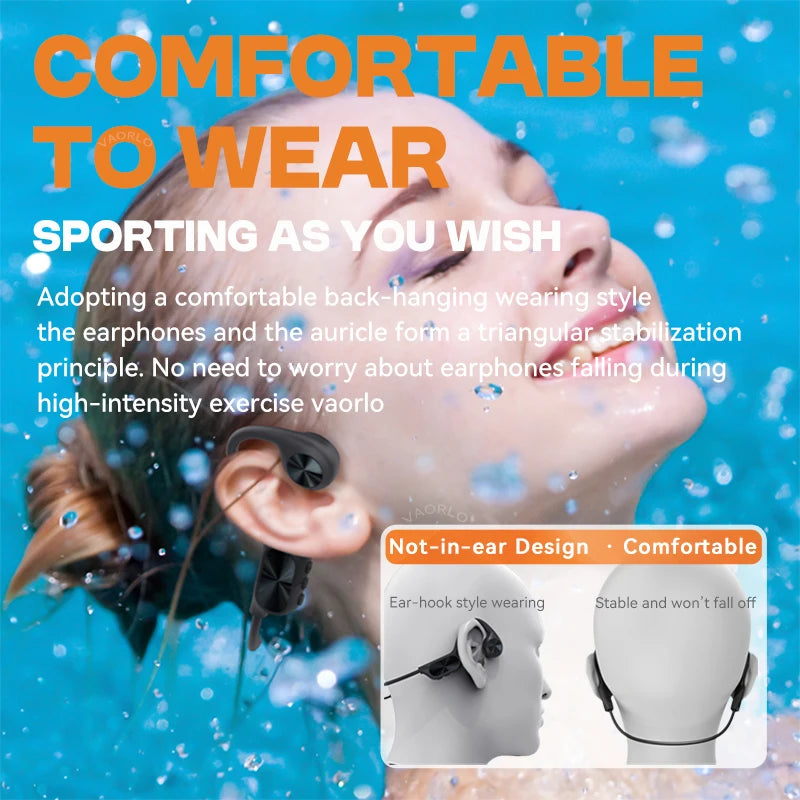 New-X7 Bone Conduction Wireless Headphone Bluetooth 5.4 IPX8 Waterproof Swim Headset 32GB MP3 Player HIFI Music Sports Earphone Oasis Select