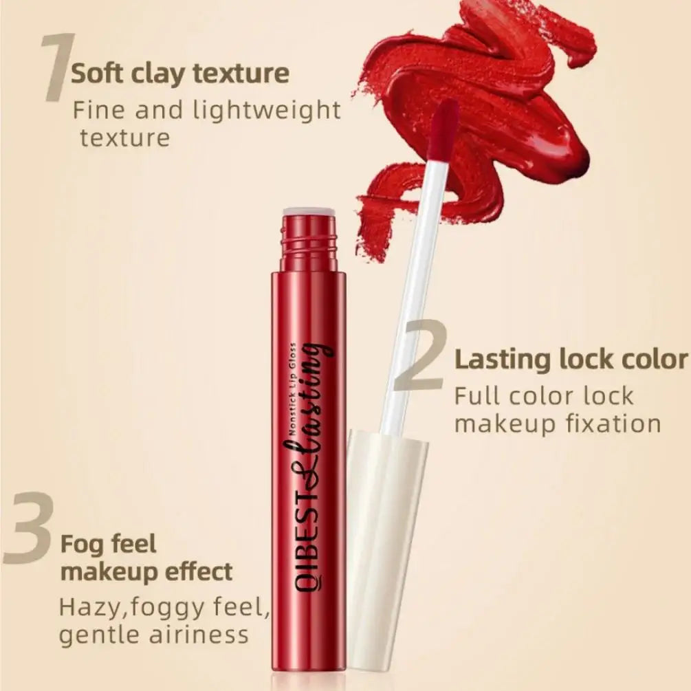 QiBest Matte Lip Gloss Set – 12 Waterproof Shades Long Lasting
