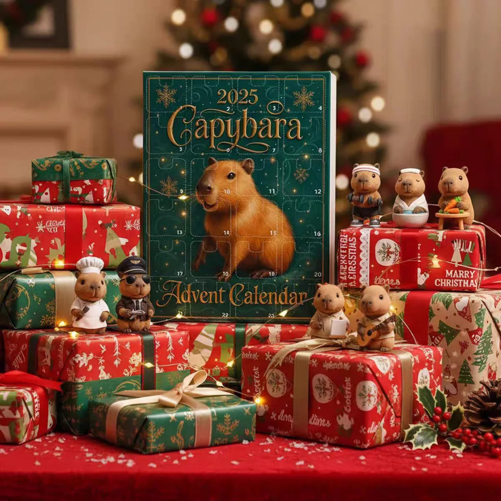 Capybara Advent Calendar – 24 Acrylic Christmas Ornaments
