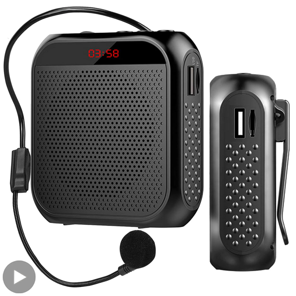 AyeBeau Wearable Voice Amplifier with Mic – 5W, 2200mAh