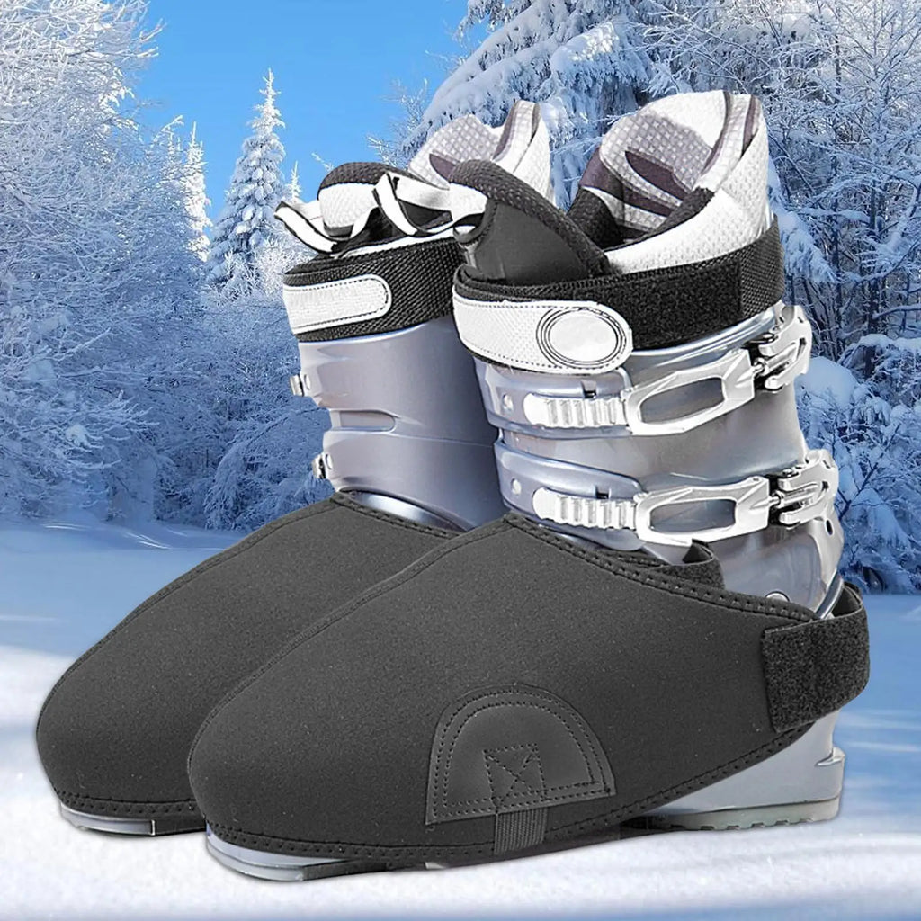 Boot Covers For Skiing Weather-Resistant Unisex Boot Covers Insulated Ski Accessories Ski Boot Warmer For Skiers Winter Skiing Oasis Select