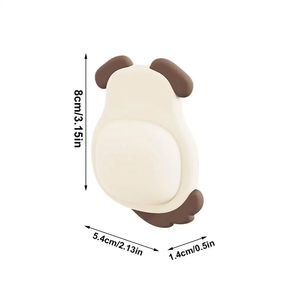 Adhesive Wall Protector Silent Self-Adhesive Door Bumper Wall Guard Cartoon Animal Design Anti-Collision Pad for Apartment Home Oasis Select A