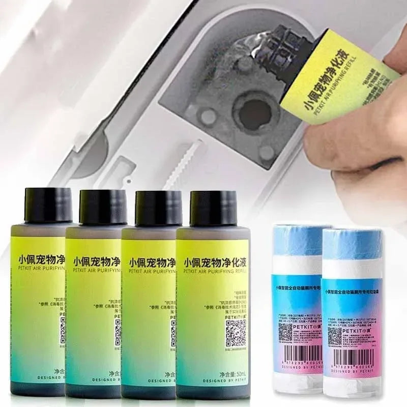 Sterilization Deodorization Liquid for PETKIT Cat Litter Box Special Purification Concentrate Pear Fragrance Cleaning Deodorant Oasis Select