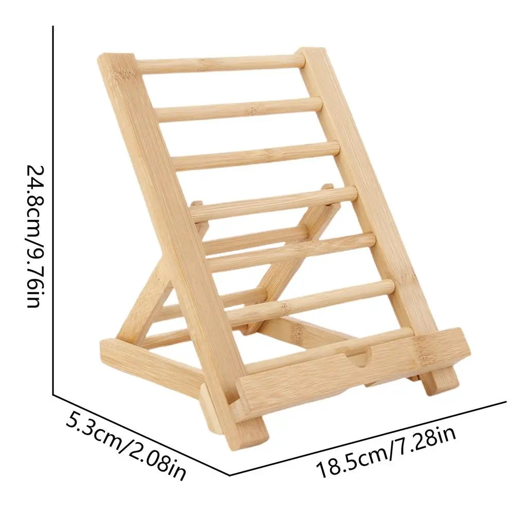 Tablet Stand Holder Wooden Adjustable Book Holder Reading Rest Holder Kitchen Cookbook Stand Desktop Cell Phone Stand For Oasis Select bar