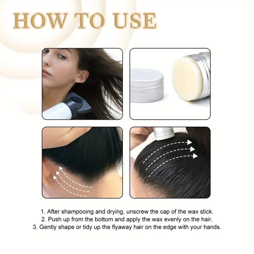 Hair Wax Stick – Non-Greasy Edge Control & Flyaway Tamer 45g Hair Styling Wax Oasis Select