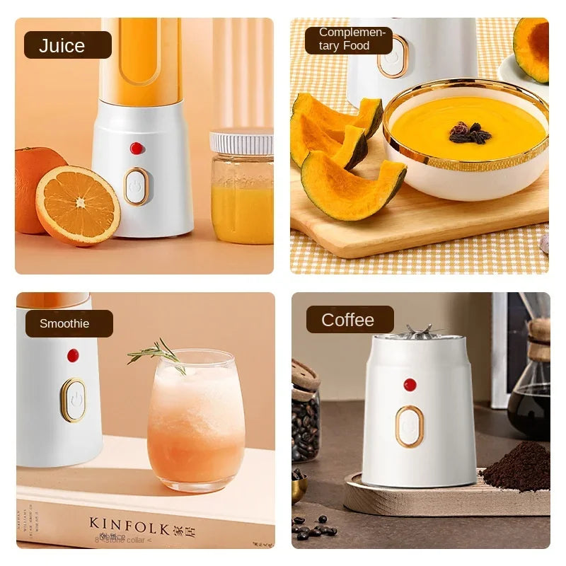 Portable Kitchen Blender Wireless Electric Fruit Juicer Machine For Orange Ice Crushing 10 Blades Auxiliary Food Machine Mixer Oasis Select
