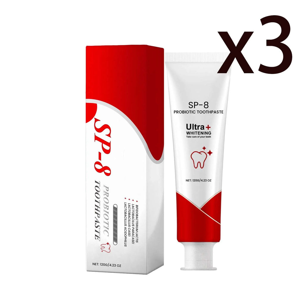 Probiotic Whitening Toothpaste – Fresh Breath & Plaque Control Probiotic Toothpaste Oasis Select 3x120g