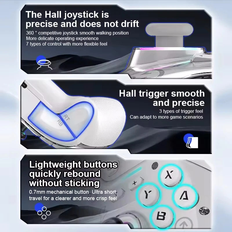 AyeBeau Hall Effect Bluetooth Gamepad – Switch, PC & Mobile