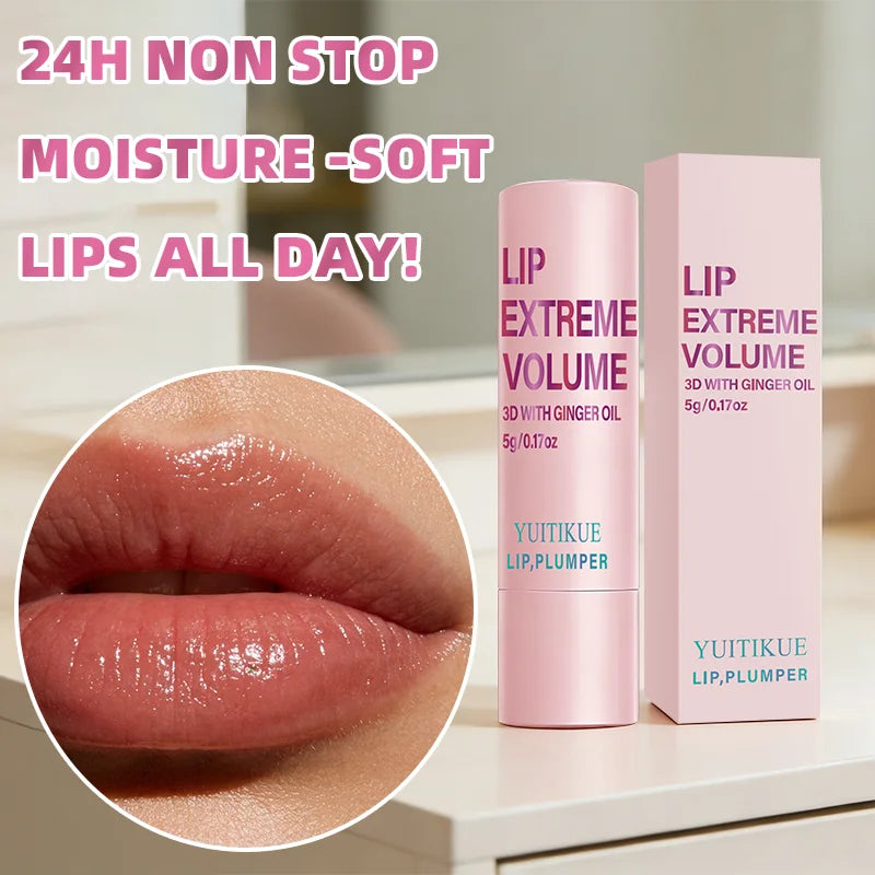 YUITIKUE Lip Plumper Stick - Non-Sticky, Water-Locking Formula for Plump, Hydrated Lips, Ideal as Primer & Daily Care Oasis Select