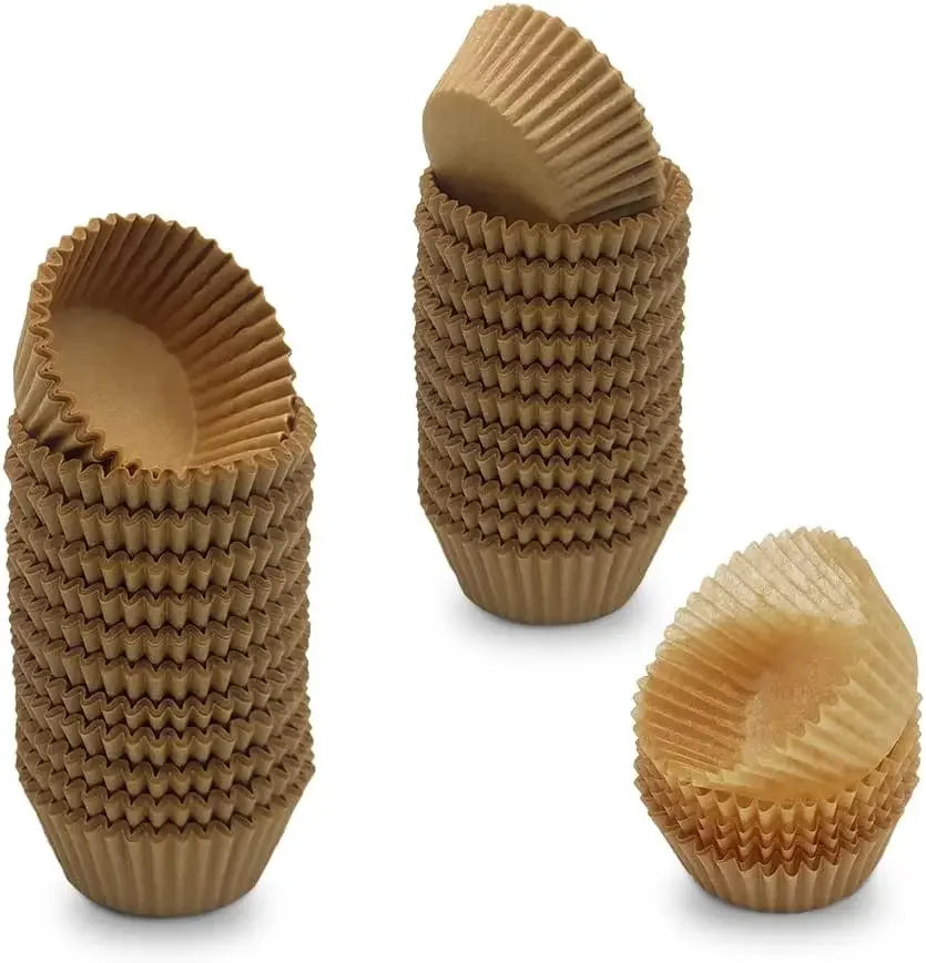 Food Grade 1000Pcs Baking Cups Cupcake Muffin Liners Paper Cup Baking Molds Greaseproof Wrappers Cupcakes Cake Tools Oasis Select brown 1000pcs
