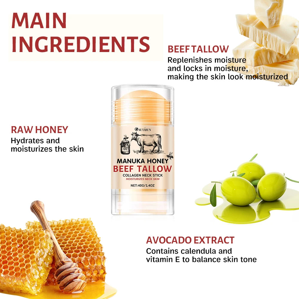 SUYARUN Honey Tallow Neck Cream Stick – Deep Moisturizer