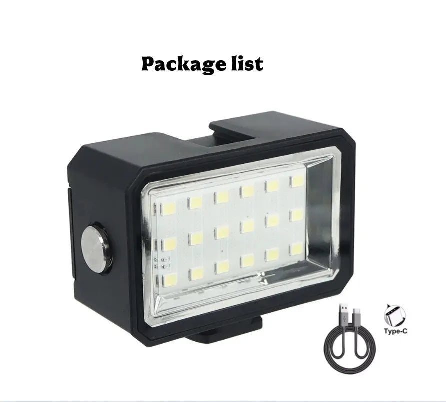 40M Waterproof LED Diving Fill Light | DJI, GoPro & Insta360