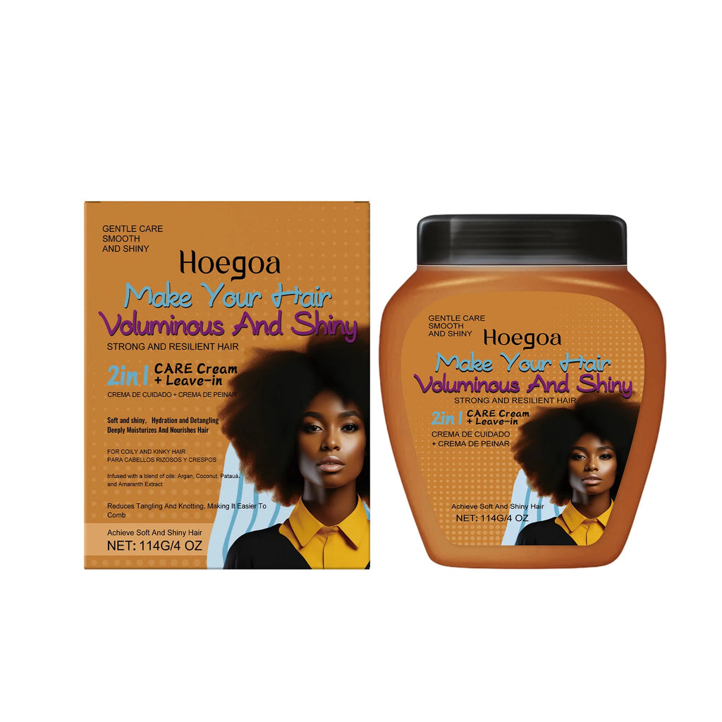 HOEGOA Leave-In Conditioner Cream – Anti-Frizz Deep Repair Leave-In Conditioner Oasis Select Argan Oil