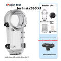 AMagisn Invisible Dive Case for Insta360 X5/X4 – 60m Waterproof