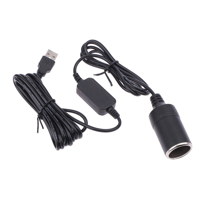 1PC Vehicle Interior Accessory, 5V To 12V Car Cigarette Lighter Socket USB Adapter Plug Connector Oasis Select 3M 5V To 12V