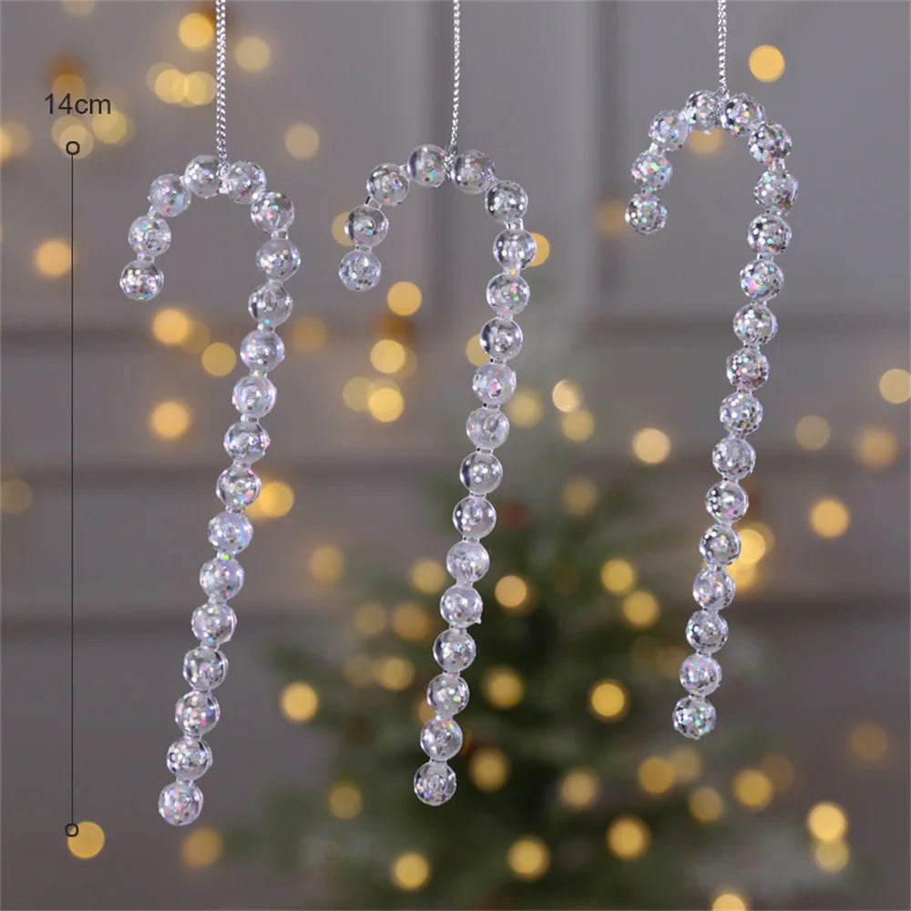 3D Crystal Snowflake Christmas Tree Hanging Ornaments