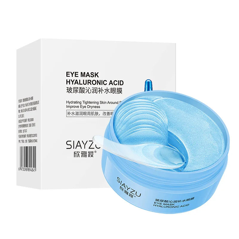 60-Pack Hyaluronic Acid Collagen Eye Masks – Dark Circles & Bags Eye Mask Patches Oasis Select Hyaluronic Acid