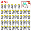 50-Pack T10 W5W COB LED Bulbs 12V – Interior & License Plate