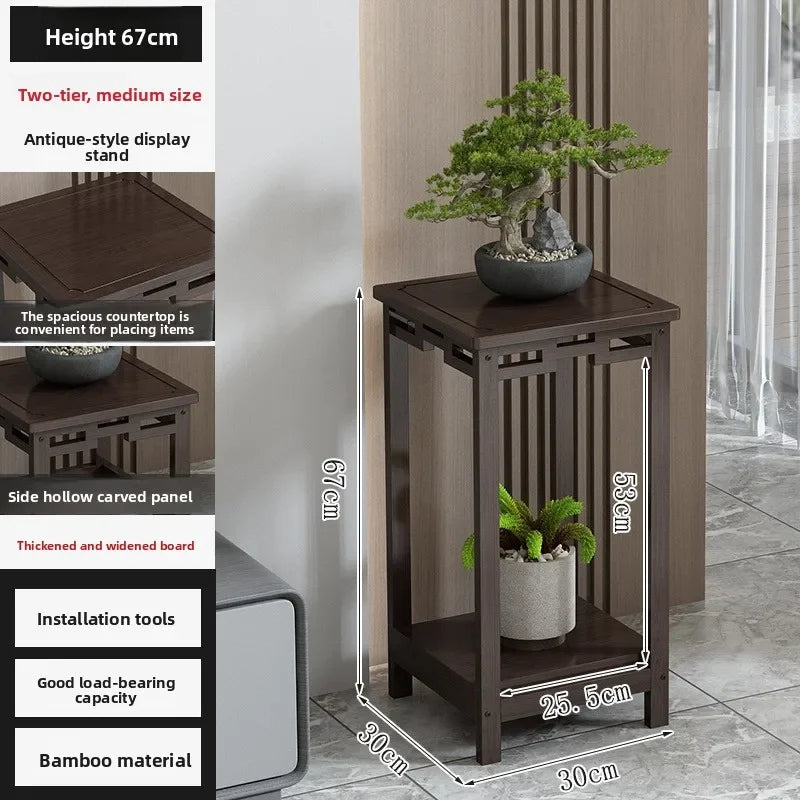 Multi-functional Floor-to-ceiling retro flower table Multi-layer flower pot rack Oasis Select