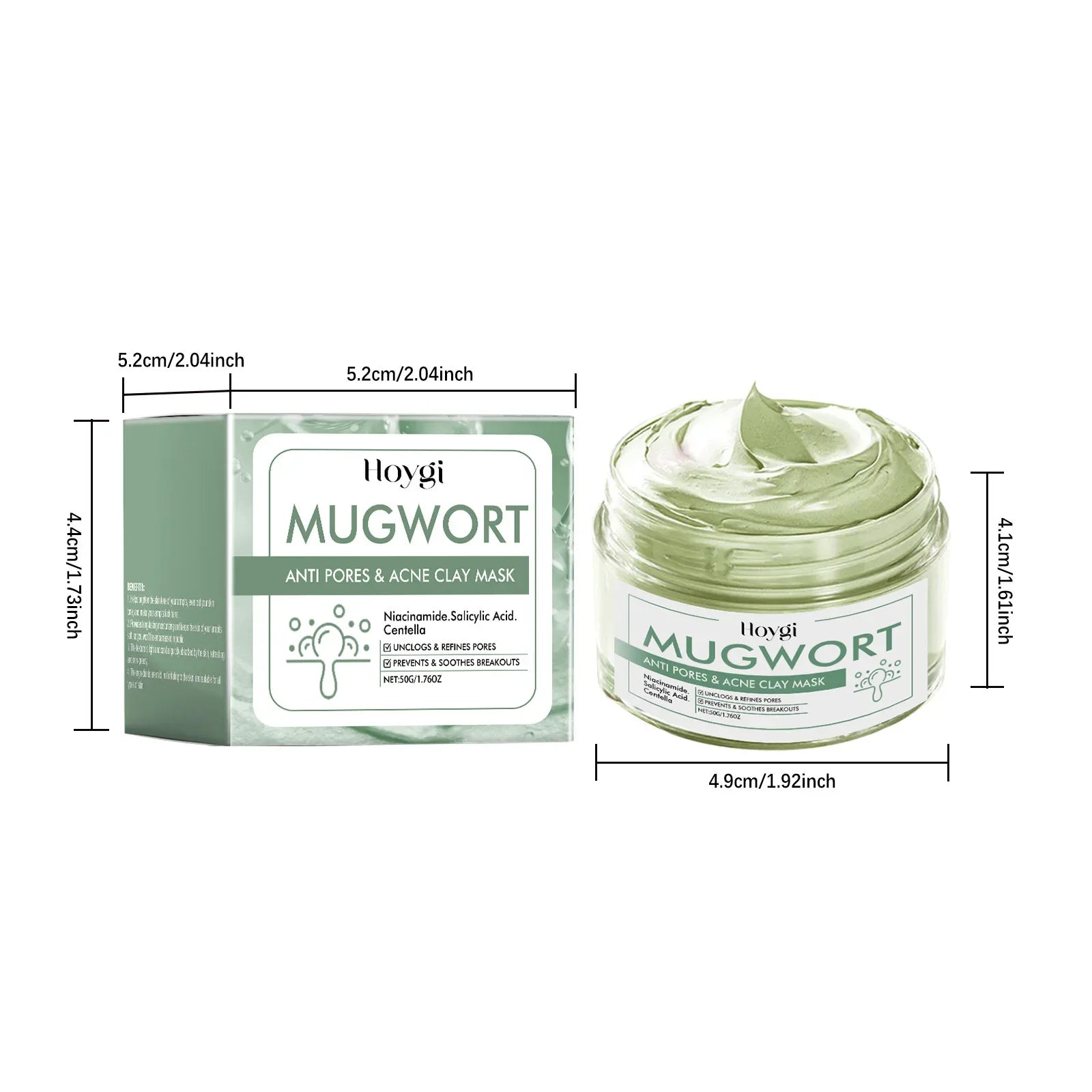 Hoygi Clay Mud Mask – Acne, Pores & Blackhead Remover Clay Mud Face Mask Oasis Select