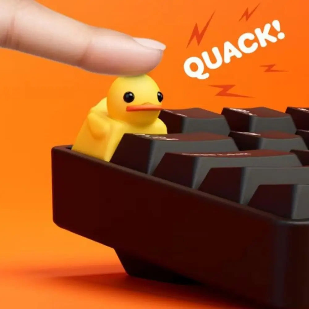 Resin Duck Keyboard Keycap Desktop Decor Creative Design Mechanical Keyboard Cap Cartoon Yellow ESC Keycap Replacement Parts Oasis Select