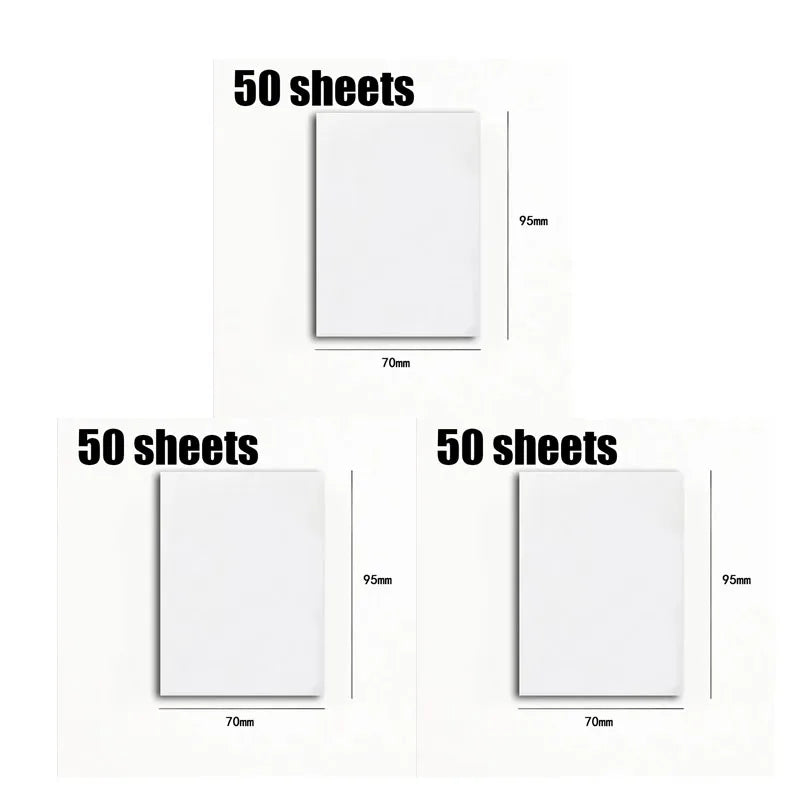 50/250Sheets Transparent Sticky Notes Scrapes Stickers Note Pads Posted It Paper Clear Notepad School Stationery Office Supplies Oasis Select 150sheets Large