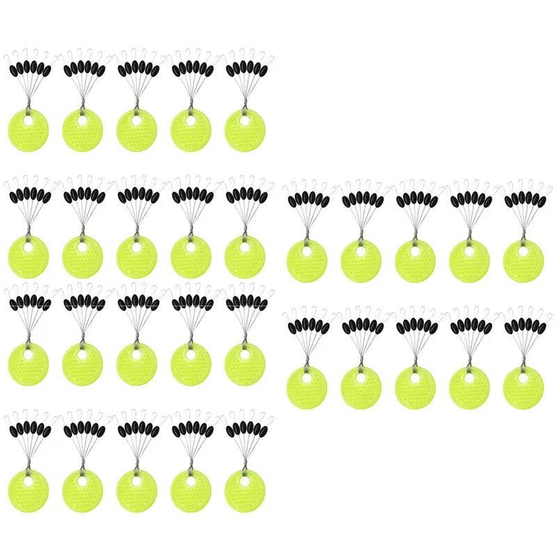 10/40 Group Set High Quality Rubber Space Beans Sea Carp Fly Fishing Black Rubber Oval Stopper Fishing Float Fishing Bobber Oasis Select 30Groups-L