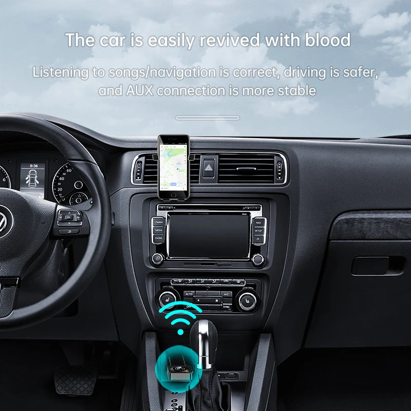 NFC Bluetooth Adapter 3D Stereo Music Wireless Bluetooth Audio Receiver 3.5mm AUX Support TF Card Play For Car Kit Speakers Oasis Select