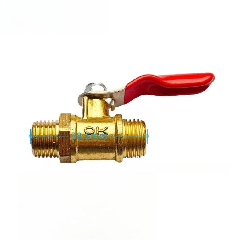 Copper 1/4 "agricultural Ball Valve DN8 Electric Spray Plunger Pump Pesticide Applicator Pump Head High-pressure Handle Switch Oasis Select
