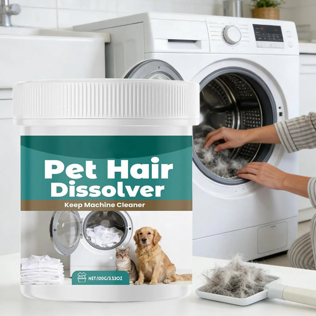 Pet Hair Dissolver Gentle Deep Cleaning Dissolving Agent Dog & Cat Hair Remover Dissolver for Clothes Odor Stain Laundry Washer Oasis Select