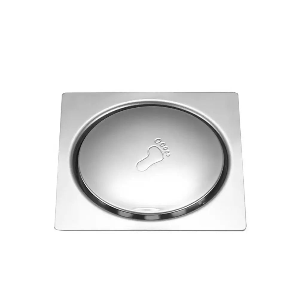 Square Shower Floor Drain | Press-Type Hair Catcher Anti-Odor