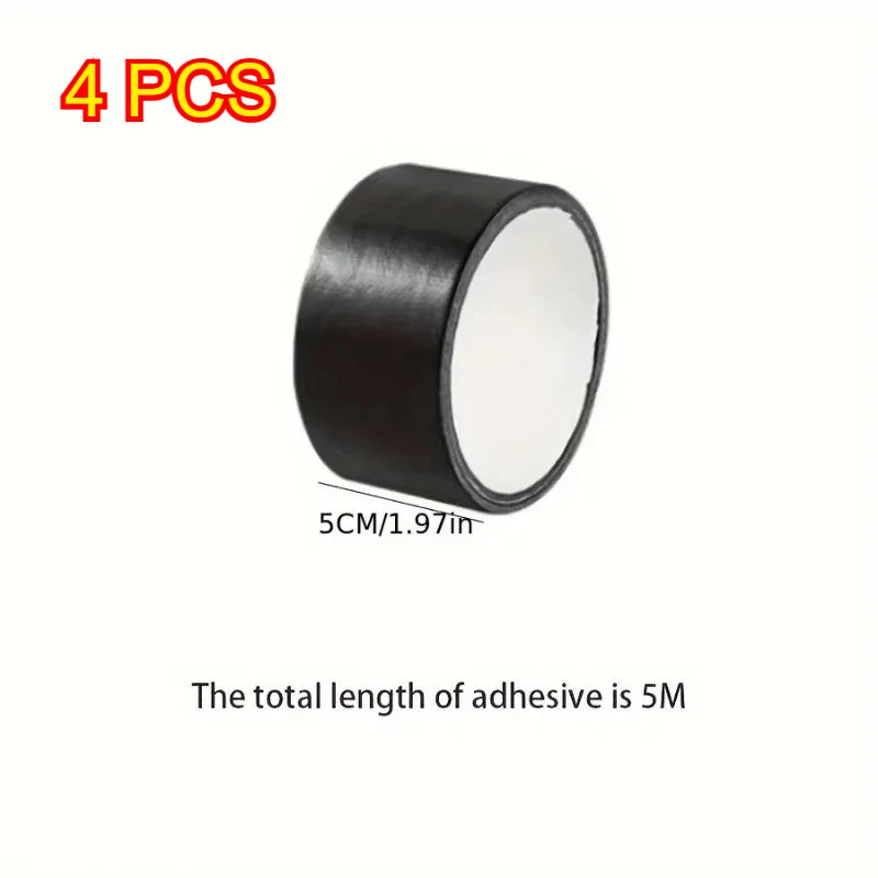 1roll Super Adhesive Fabric Duct Tape,Electric Bicycle Seat Repair, Tarpaulin Repair,tent Repair,blocks Water and Leaves No Glue Oasis Select 5cmx5M-4PCS 1mm