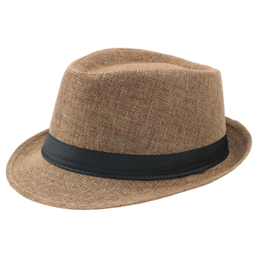 Cycling Caps Summer Men's Hats Fedoras Top Jazz Hat Bucket Bowler Hats Chapeau Fedora Hats Women Black Hat Wedding Caps Oasis Select Brown