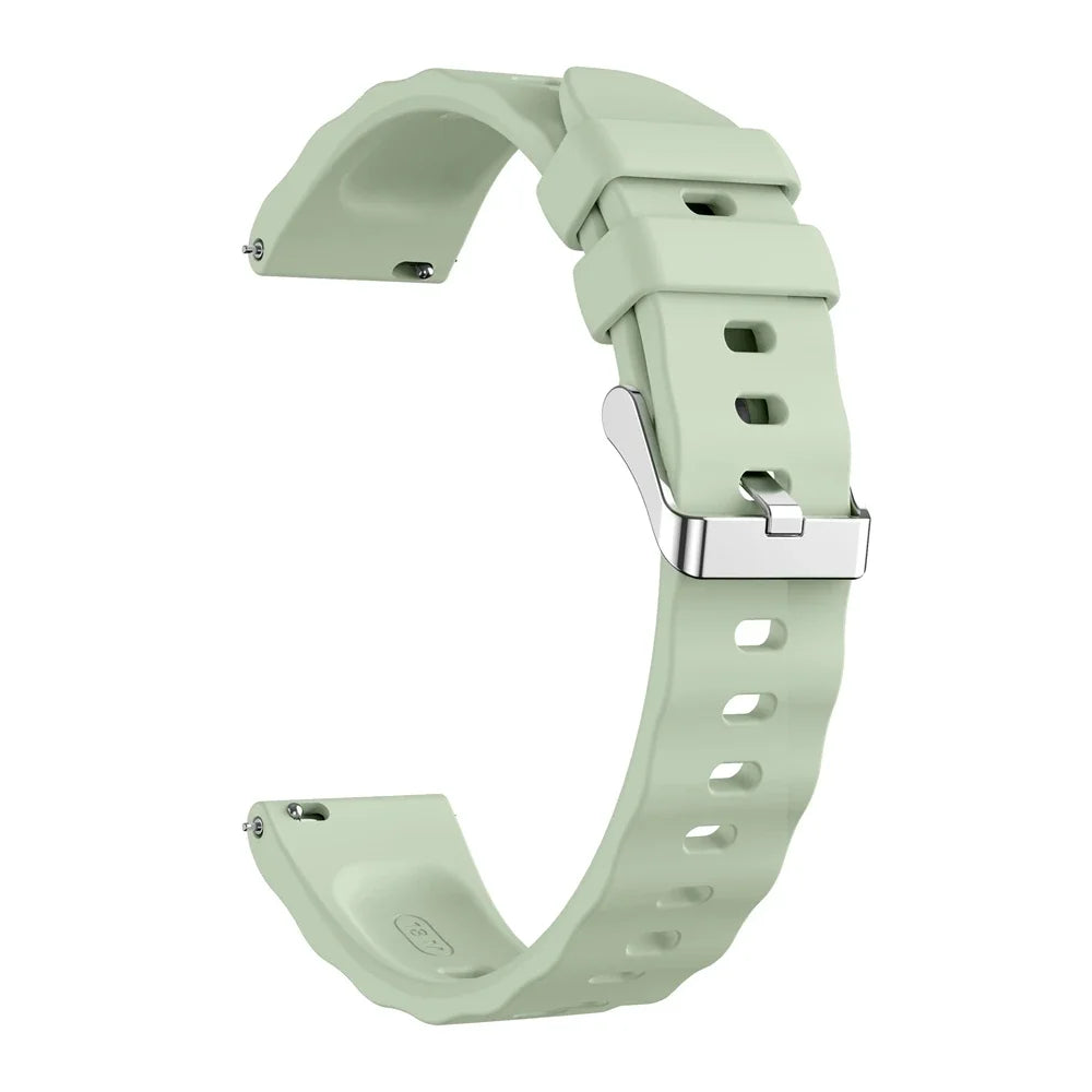 18mm Silicone Watch Strap for Huawei GT6 GT5 GT4 OPPO X2 Mini Silicone Watch Strap Oasis Select Light Green 18mm