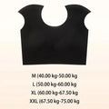 Traceless Right-angle Shoulder Bra Breathable Tops Reduces Accessory Breast Size Straight Shoulder Vest Oasis Select Black L