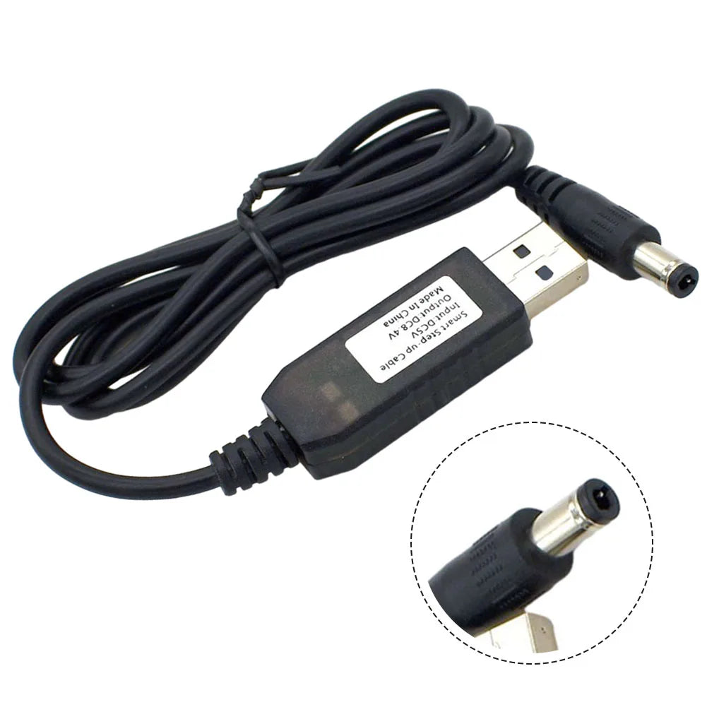 8.4V USB Lithium Battery Charger DC USB Converter Adapter Cable Overvoltage Protection For Vacuum Robot Cordless Adapter Oasis Select